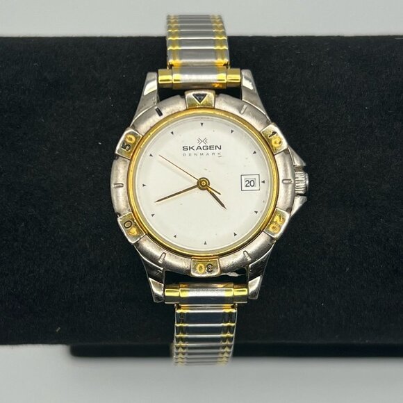 Skagen Vintage Ladies Gold and Silver Watch Working main image 5